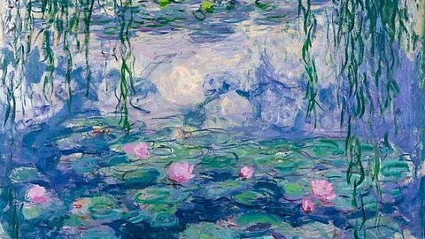 Claude Monet, röd näckrosdamm