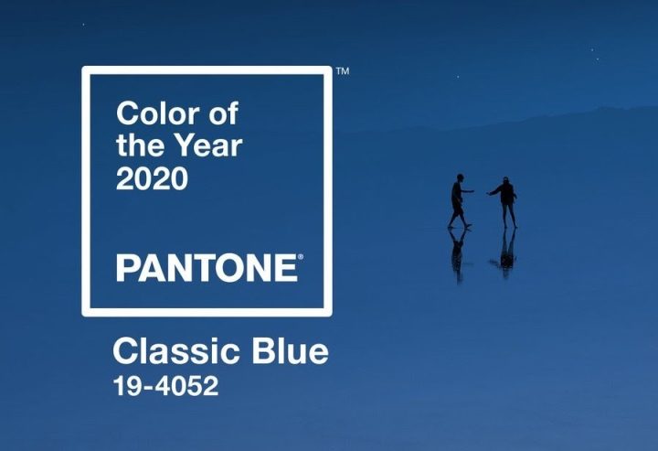Classic blue, color of the year 2020