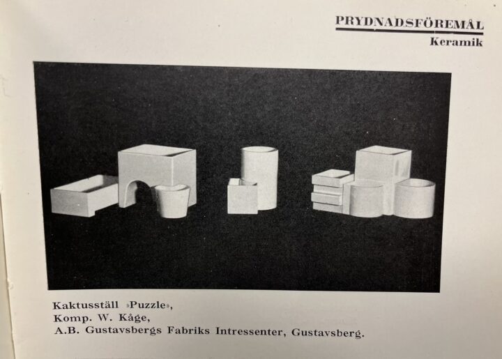 Katalogbild Puzzle Gustavsberg Kåge