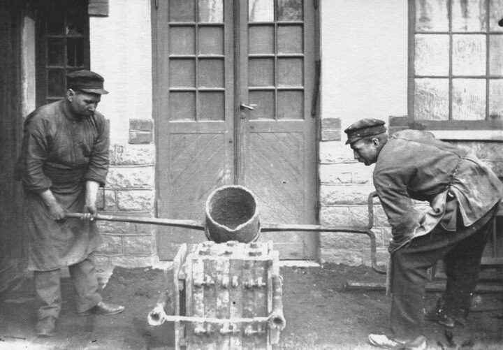 Meyers konstgjuteri 1910- utomhusgjutning